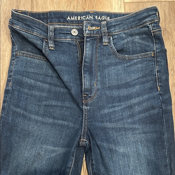American Eagle Outfitters Women's Dark Blue Skinny Jeans - Picture 4 of 6